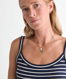 Vineyard Vines Women's Dreamy Jersey Tank - Stripe Nautical Navy