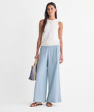 Vineyard Vines Women's Gauze Pull-On Pant - Del Mar Blue