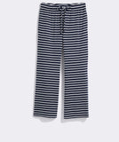 Vineyard Vines Women's Dreamy Jersey Pant - Stripe Nautical Navy