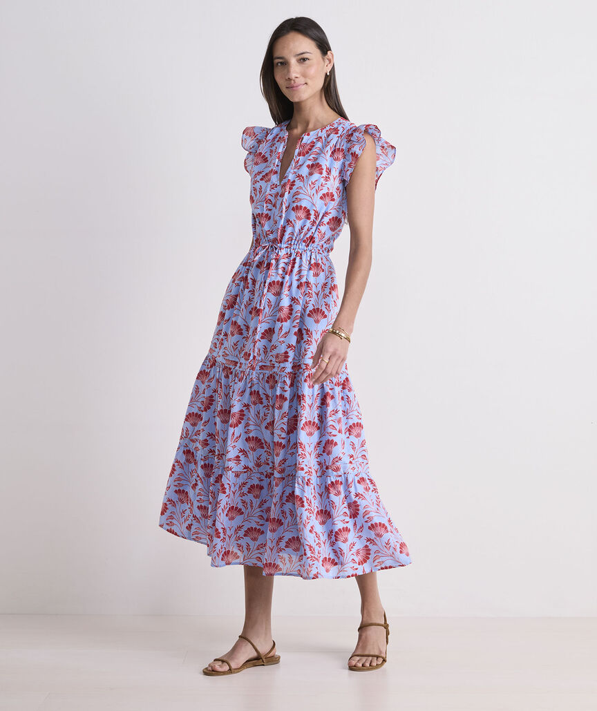 Vineyard Vines Women's Abigail Tie-Waist Maxi Dress Harper