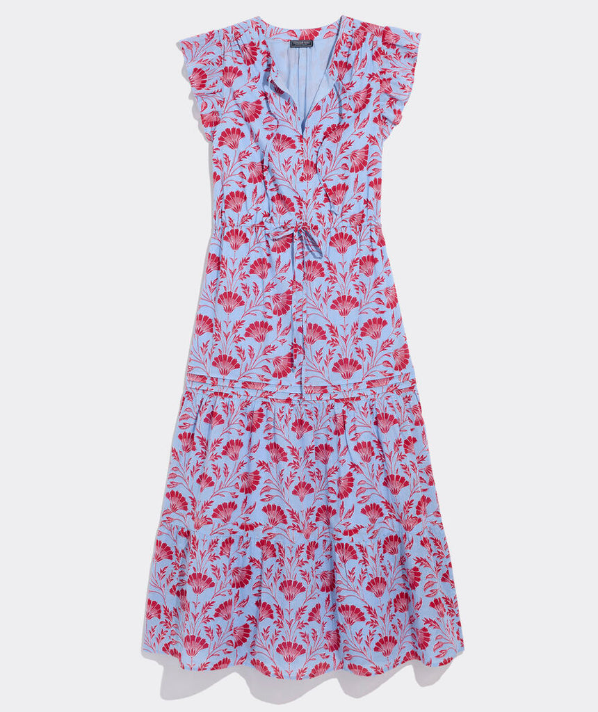 Vineyard Vines Women's Abigail Tie-Waist Maxi Dress - Harper Floral