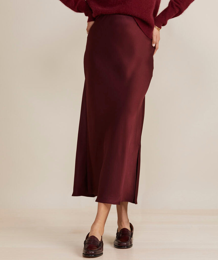 Vineyard Vines Women's Silky Slip Skirt - Crimson