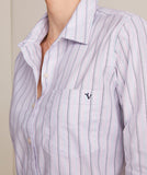 Vineyard Vines Women's Bayview Oxford Shirt - Stripe - Iris