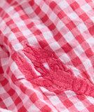 Vineyard Vines Women's Serena Square Neck Top - Red/White Gingham