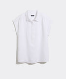 Vineyard Vines Women's Margo Gauze Top - White Cap
