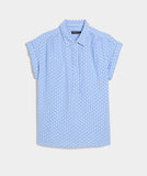Vineyard Vines Women's Margo Gauze Top - Seaweed Serendipity
