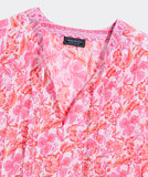 Vineyard Vines Women's Nora Pintuck Top - Block Print Toucan