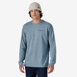 Patagonia Men's Long-Sleeved Line Logo Ridge Responsibili-Tee® - Thermal Blue