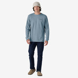 Patagonia Men's Long-Sleeved Line Logo Ridge Responsibili-Tee® - Thermal Blue