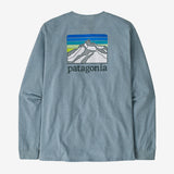 Patagonia Men's Long-Sleeved Line Logo Ridge Responsibili-Tee® - Thermal Blue