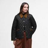 Barbour Icons Women's Cropped Liddesdale Quilted Jacket - Black