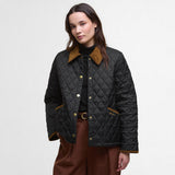 Barbour Icons Women's Cropped Liddesdale Quilted Jacket - Black