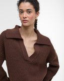 Barbour Women's Robyn V-Neck Jumper - Vicuna
