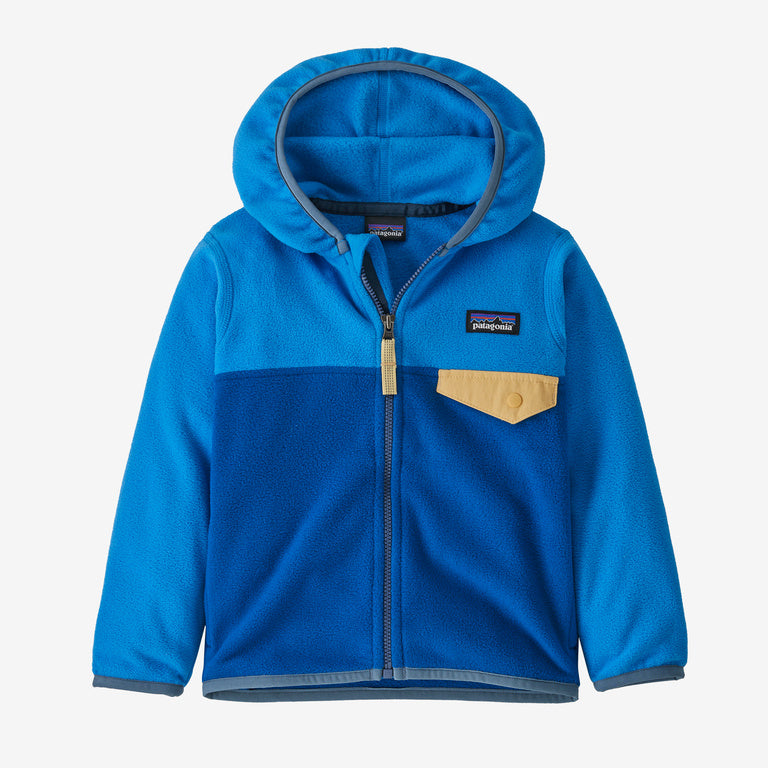 Patagonia Baby Micro D® Snap-T® Fleece Jacket - Endless Blue w/Vessel Blue