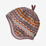 Patagonia Baby Reversible Beanie - Diamond Stripe: Stormy Mauve