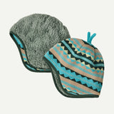 Patagonia Baby Reversible Beanie - Diamond Stripe: Snowmelt Blue