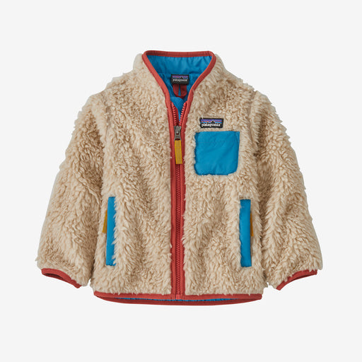 Patagonia Baby Retro-X® Fleece Jacket - Dark Natural w/Anacapa Blue