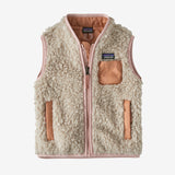 Patagonia Baby Retro-X® Fleece Vest - Natural w/Mallow Pink