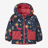 Patagonia Baby Reversible Down Sweater™ Hoody - Cosmic Sea: New Navy