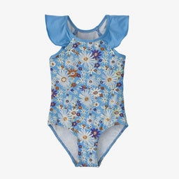 Patagonia Baby Water Sprout One-Piece Swimsuit - Primavera: Lago Blue