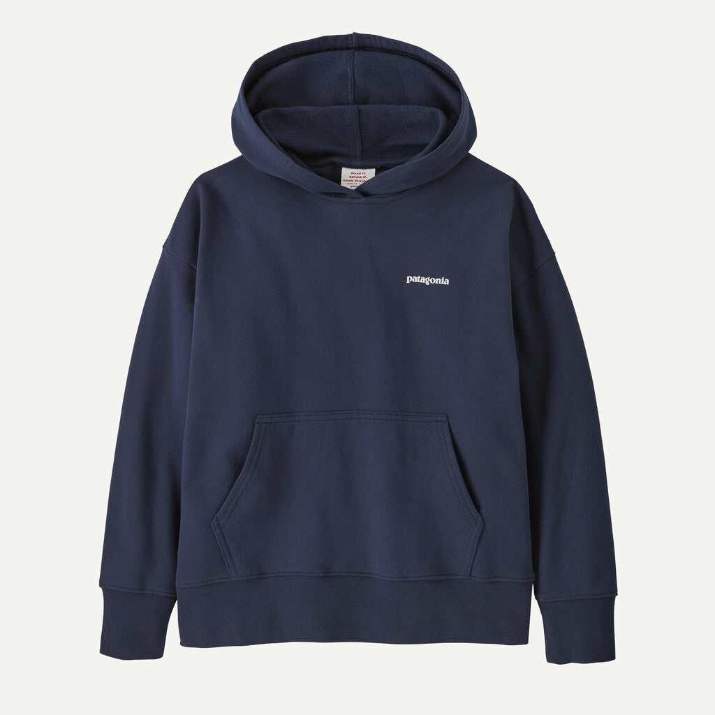 Patagonia Kids' Hoody Sweatshirt - P-6 Logo: New Navy