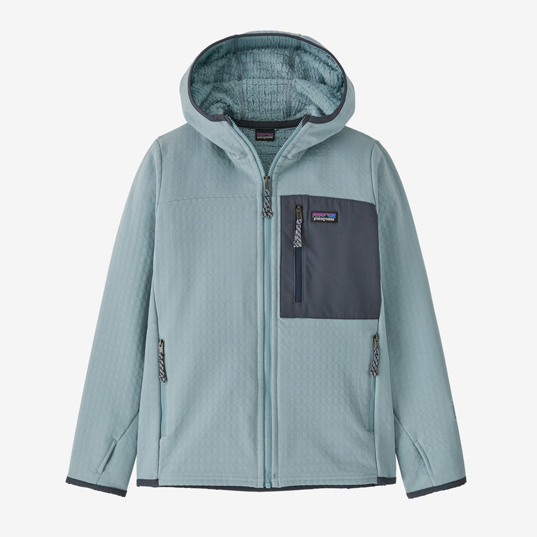 Patagonia Kids' R2® TechFace Hoody - Thermal Blue