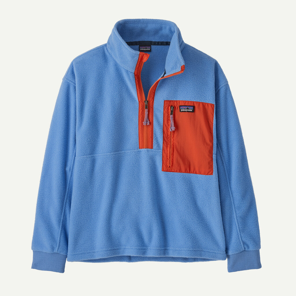 Patagonia Kids' Microdini 1/2-Zip Fleece Pullover - Abundant Blue