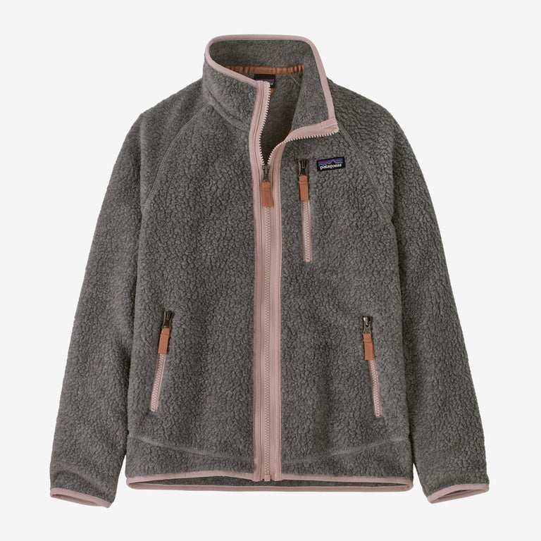 Patagonia Kids' Retro Pile Fleece Jacket - Salt Grey