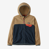 Patagonia Kids' Micro D® Snap-T® Fleece Jacket -  New Navy w/Grayling Brown