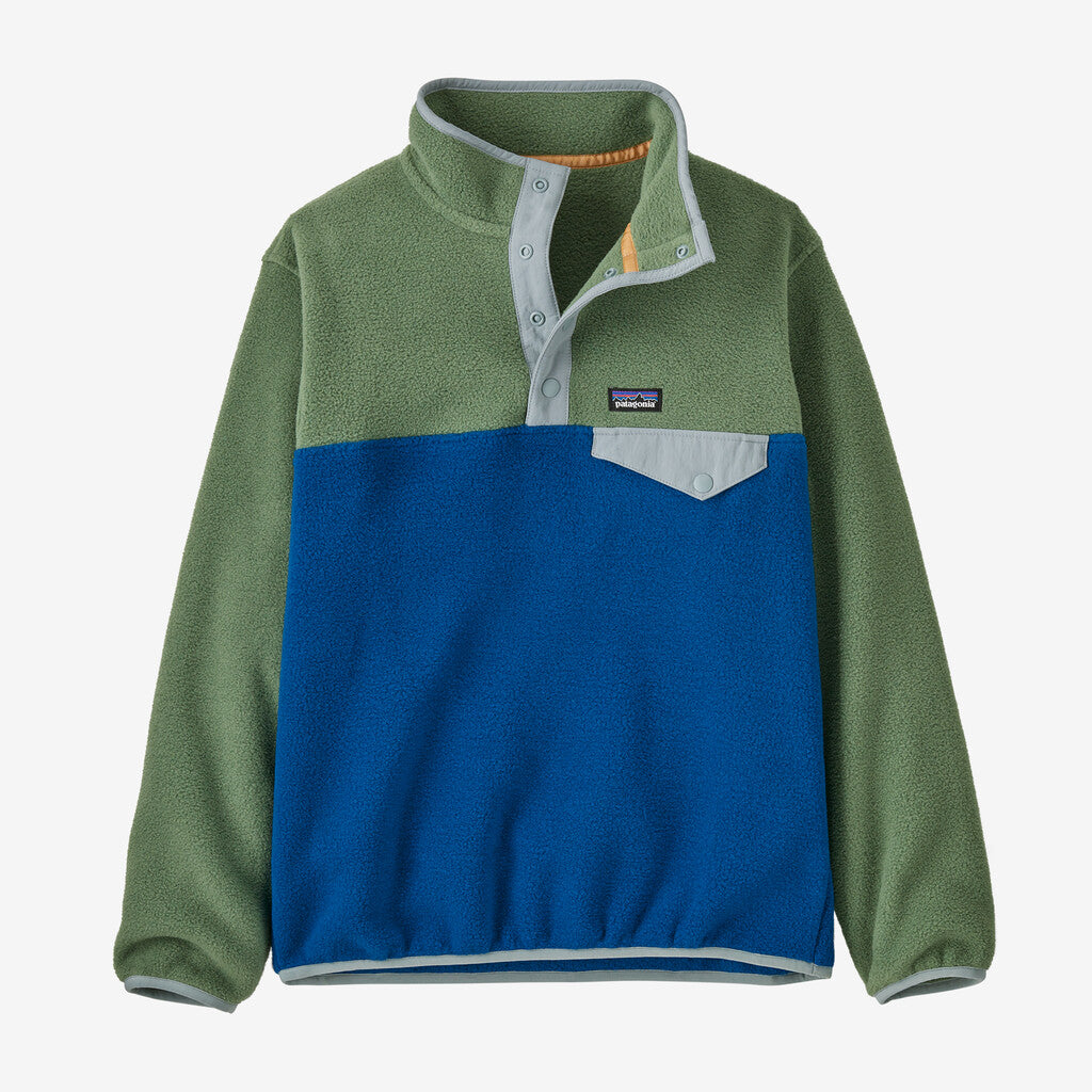 Patagonia Kids' Lightweight Synchilla® Snap-T® Fleece Pullover - Endless Blue