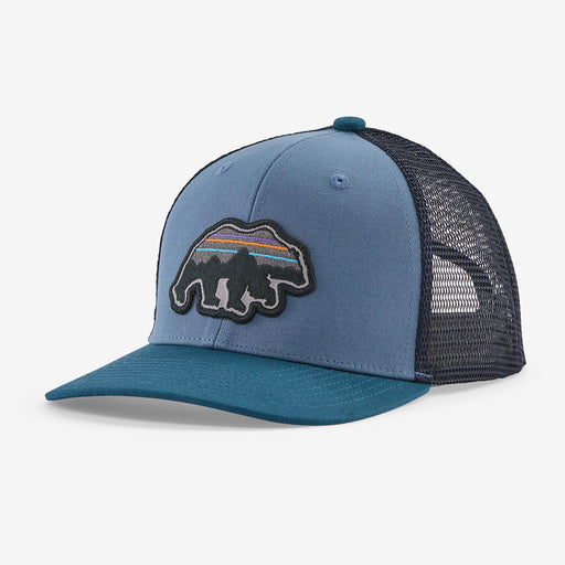 Patagonia Kids' Trucker Hat - Back for Good Bear: Pigeon Blue