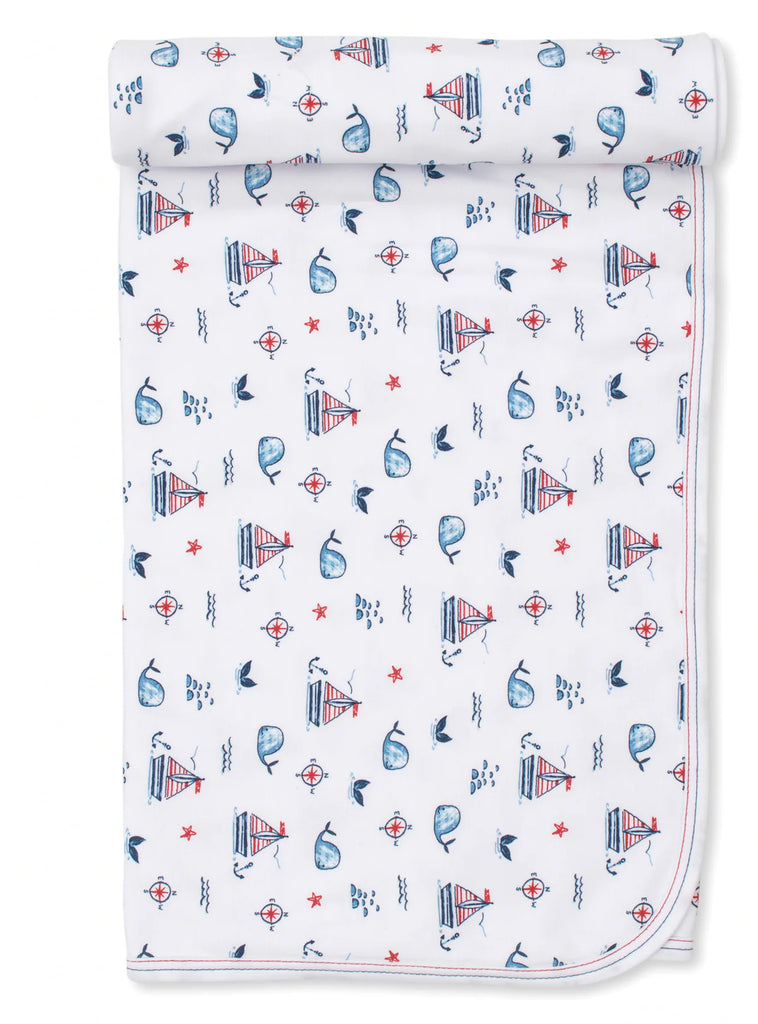 Kissy Kissy Sails n Whales Printed Blanket