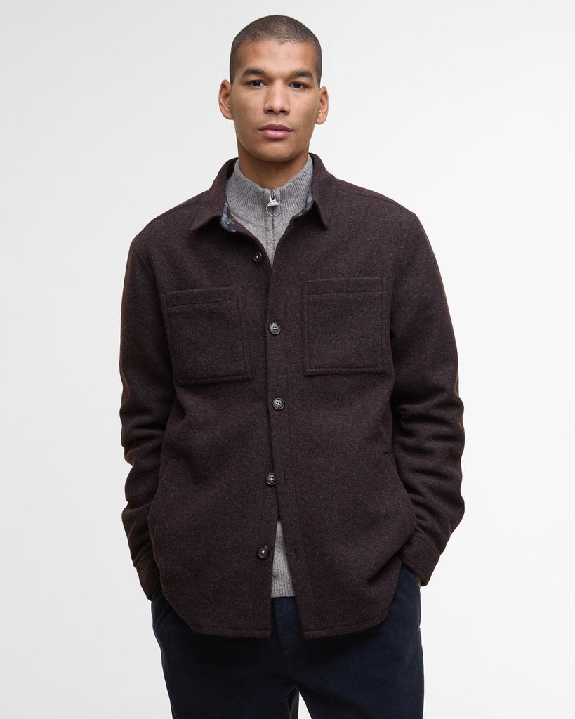 Barbour Men's Marlow Tailored Overshirt - Dark Oak
