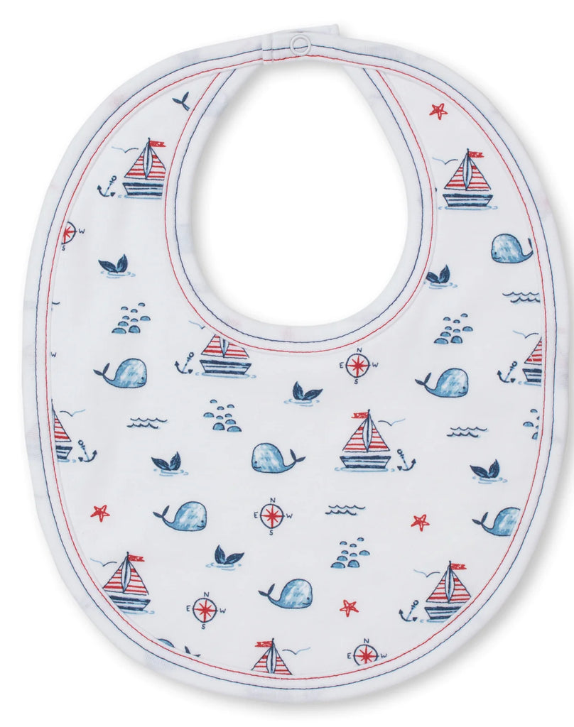 Kissy Kissy Sails n Whales Bib