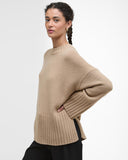 Barbour Women's Sophia Crew Neck Jumper - Pale Camel