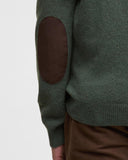 Barbour Essential Patch Crew Neck Sweater - Olive