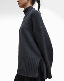 Barbour Women's Serena High-Neck Jumper - Charcoal