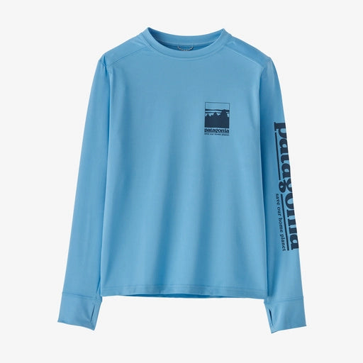 Patagonia Kids' Long-Sleeved Capilene® Silkweight UPF T-Shirt - Alpine Icon: Lago Blue