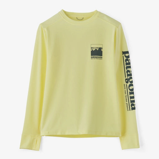 Patagonia Kids' Long-Sleeved Capilene® Silkweight UPF T-Shirt - Alpine Icon: Isla Yellow