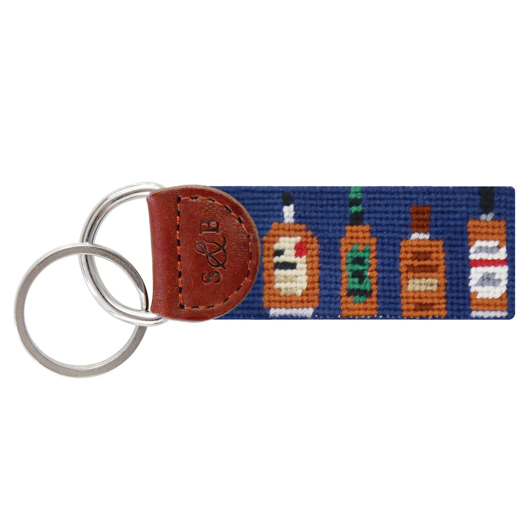 Smathers & Branson Bourbon Bottles Key Fob - Classic Navy