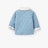 Elegant Baby Treehouse Forest Organic Muslin Quilted Jacket