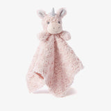 Elegant Baby Pink Swirl Unicorn Baby Security Blanket