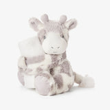 Elegant Baby Giraffe Naptime Huggie Plush Toy - Gray