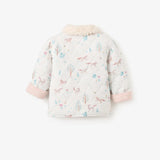 Elegant Baby Pony Meadow Organic Muslin Quilted Jacket