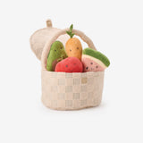Elegant Baby Plush Picnic Basket Activity Set