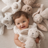 Elegant Baby Textured Bear 9" Plush Stuffed Toy