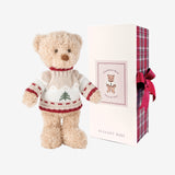 Elegant Baby Christmas Bear with Gift Box