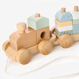 Elegant Baby Wooden Push Toy Train