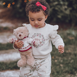 Elegant Baby Christmas Bear with Gift Box