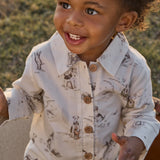 Elegant Baby Hounds & Heritage Print Jumpsuit